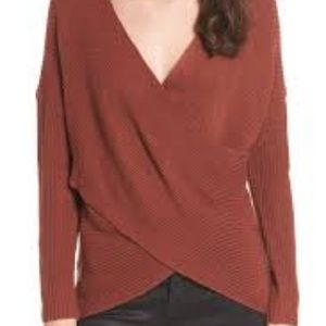 ASTR Wrap Front Sweater